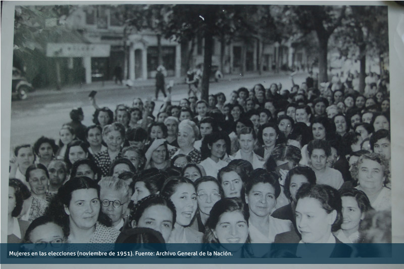 Mujeres en las elecciones (noviembre de 1951)
