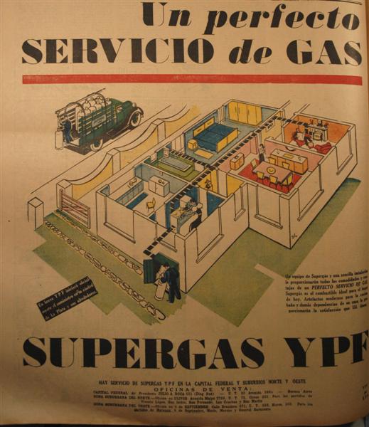 Propaganda de Supergas YPF