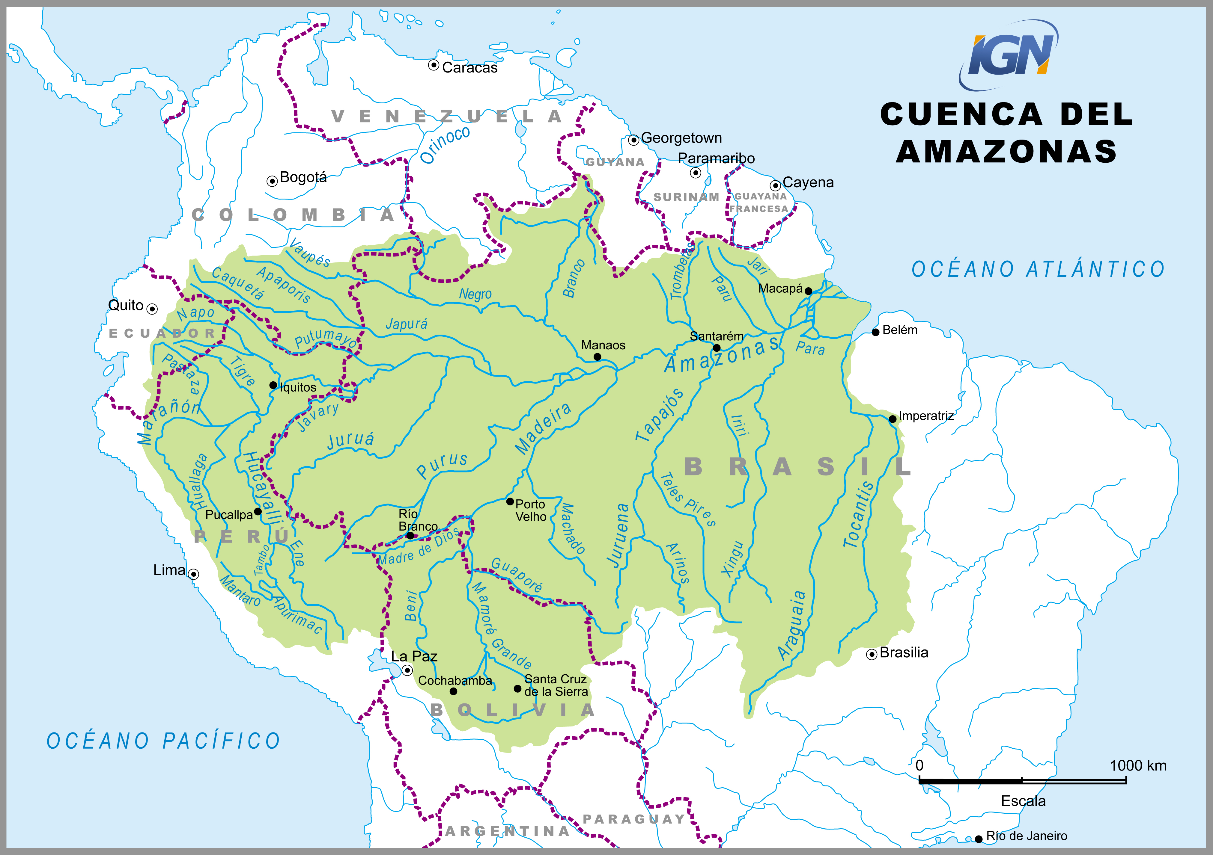 América Cuenca del Amazonas