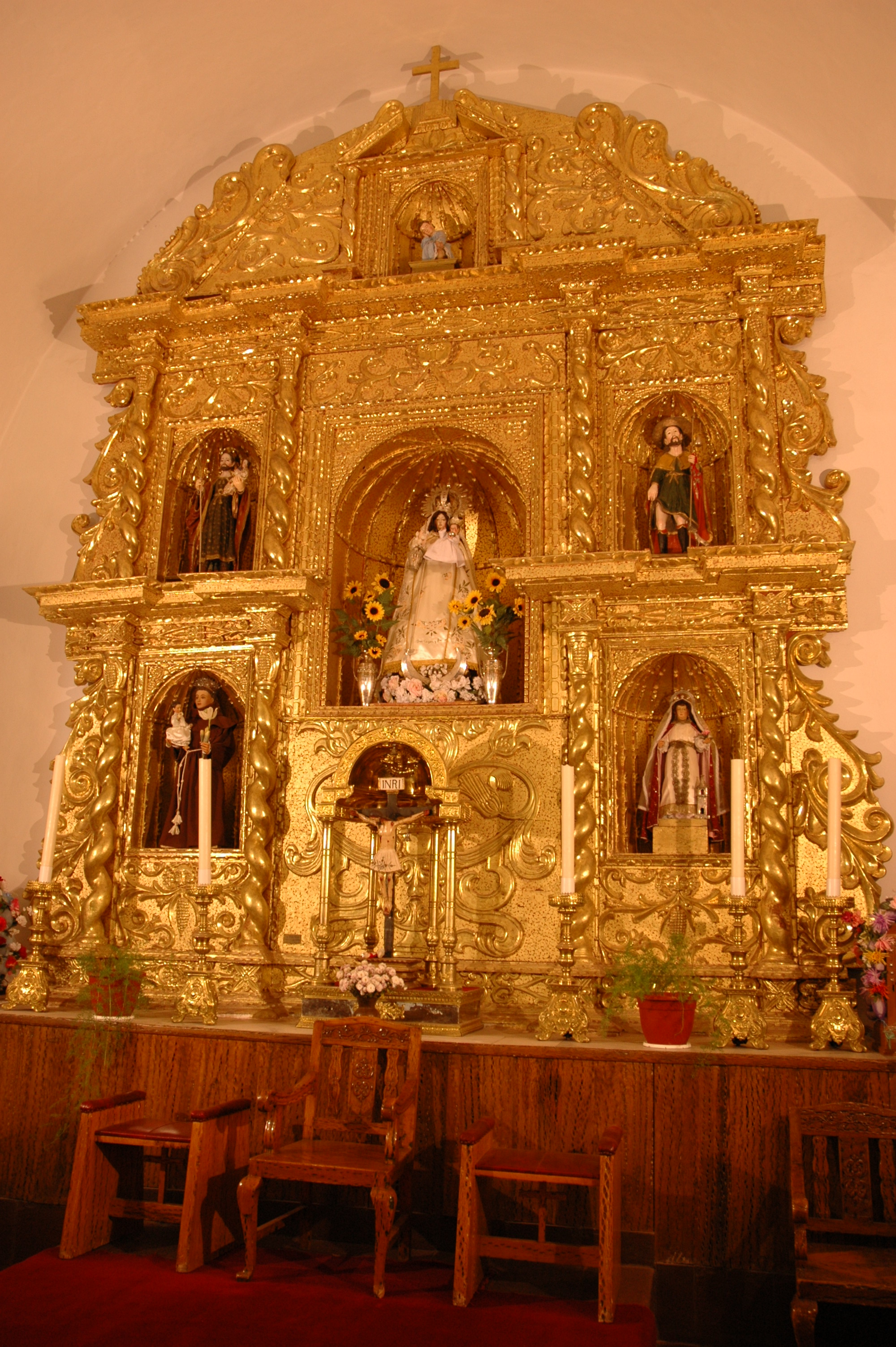 Altar de la iglesia de Humahuaca