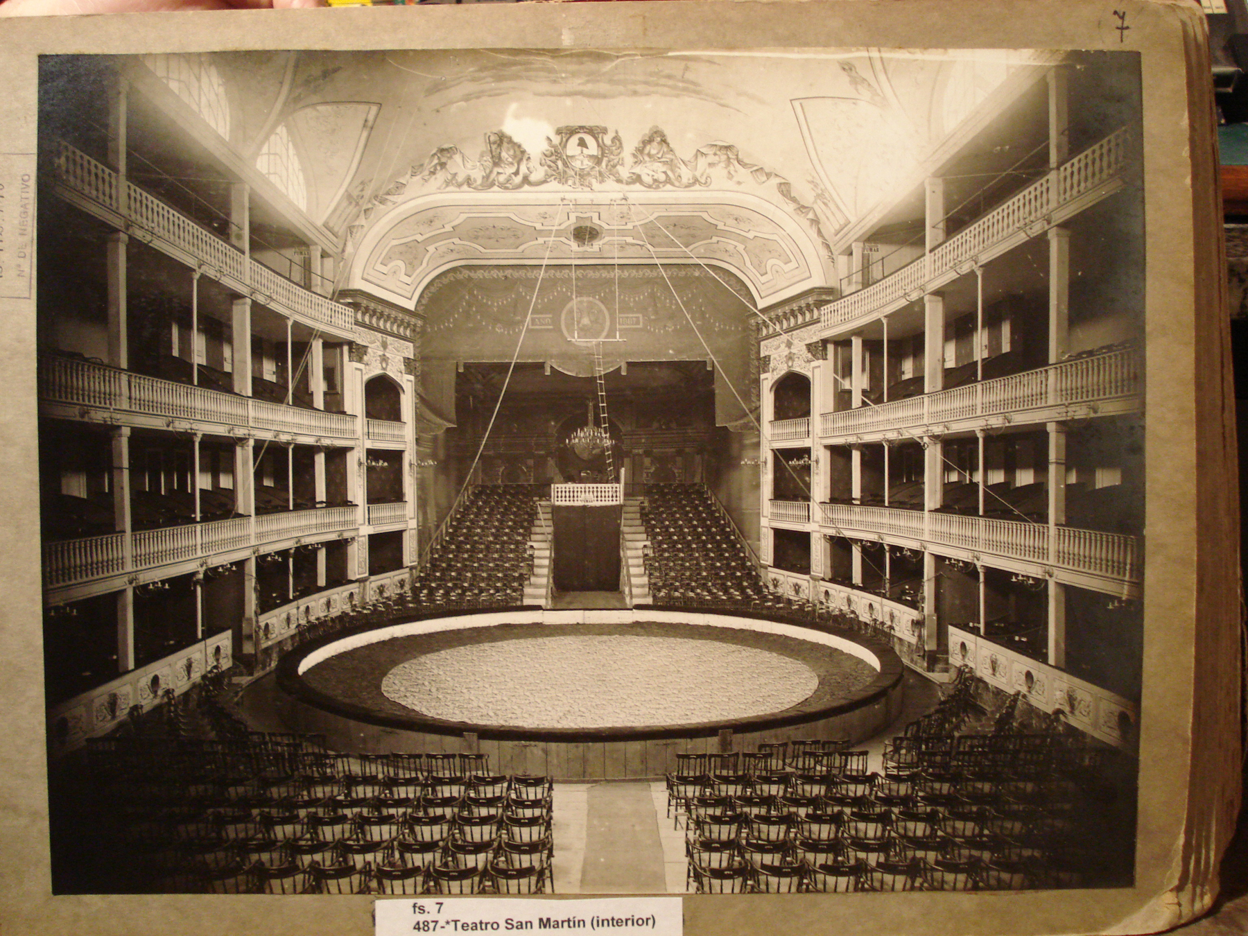 Interior del teatro San Martín