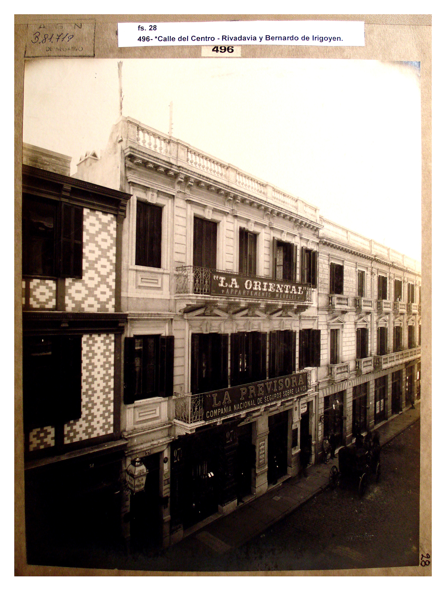 Calle del Centro, Rivadavia y Bernardo de Yrigoyen