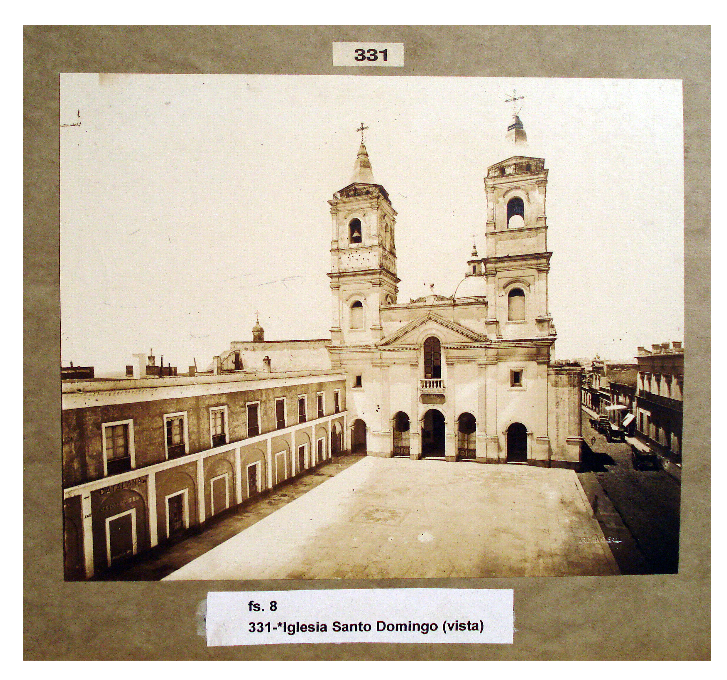 Vistade la iglesia de Santo Domingo