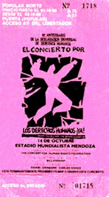 Concierto por los Derechos Humanos en Mendoza