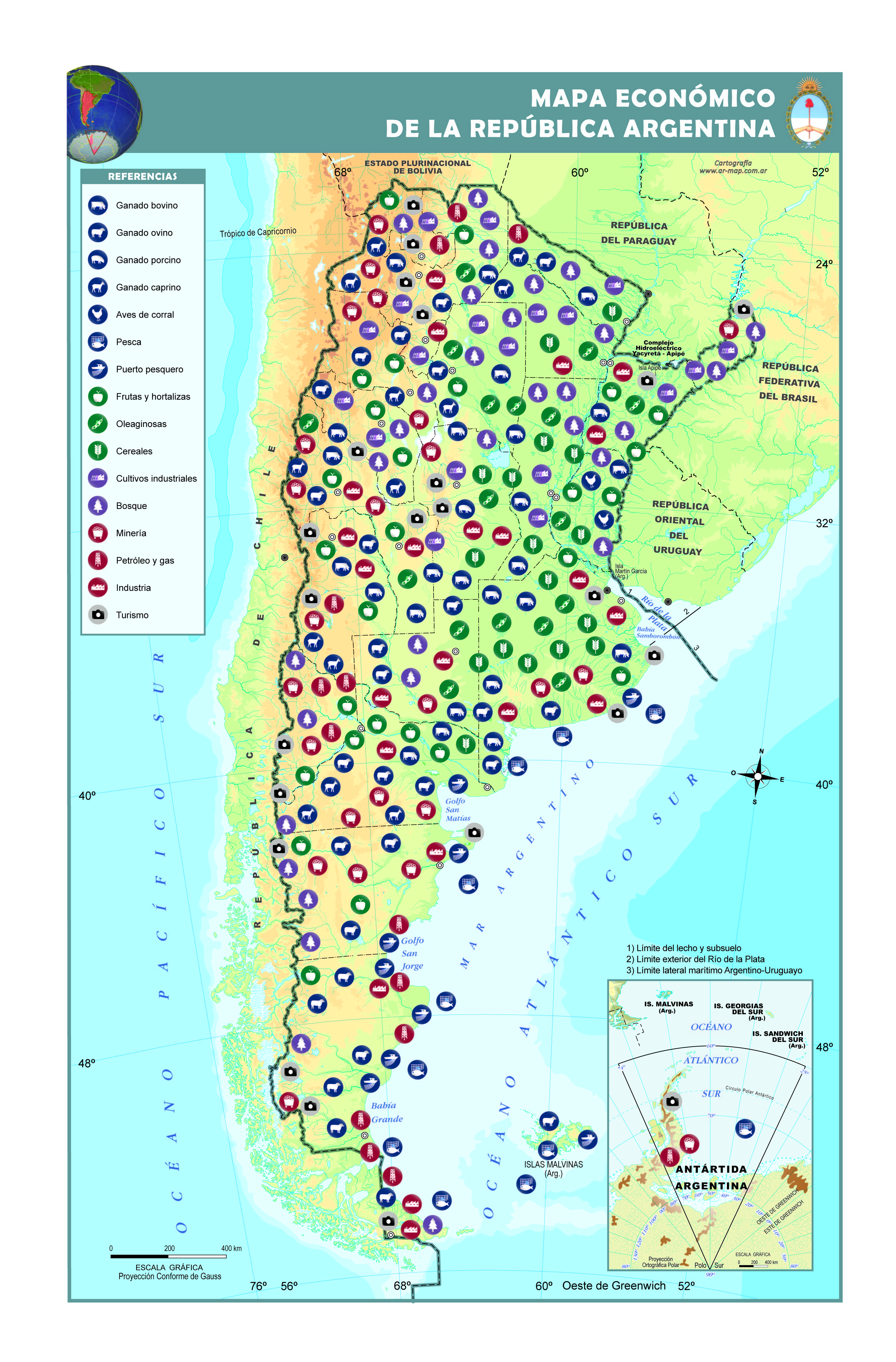 Mapa económico de la República Argentina