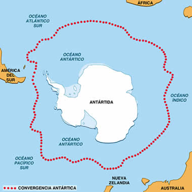 Croquis: convergencia antártica