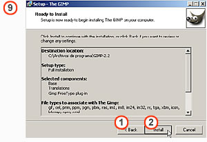 9 - Esta pantalla nos consulta sobre las configuraciones que hemos establecido