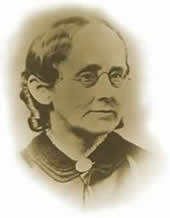 Ésta es Mary Mann, esposa de Horace Mann, Secretario del Consejo de Instrucción pública del estado de Massachussets.