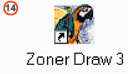 14 - Icono de acceso directo de Zoner Draw 3