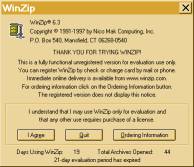 Pantalla WinZip