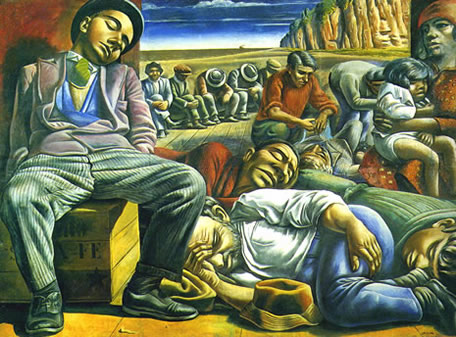 Obra de Berni - Desocupados o Desocupación (1934)
