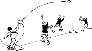 Ilustración de actividad "Puñobol"