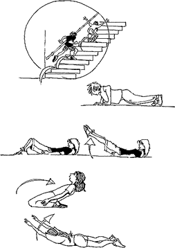 Ilustración de ejercicios de fuerza