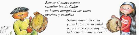 Niño canta 'Este es el nuevo remate sacadito de lao de Cañas ya hemos marquiado las vacas overitas y castañas - Señora sueña de casa yo ya habia siu su señal para el año como hoy diya la hacienda llene el corral.'