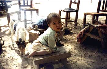 Niño de la comunidad wichí