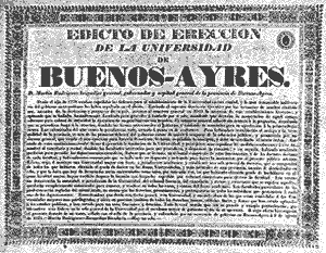 Reproducción de edicto de la Universidad de Buenos Aires