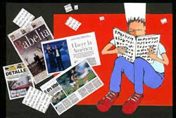 Lectura de libros y periódicos