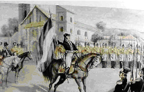 Imagen de Belgrano en San Salvador de Jujuy, en el Museo Provincial Julio Marc, de Rosario.