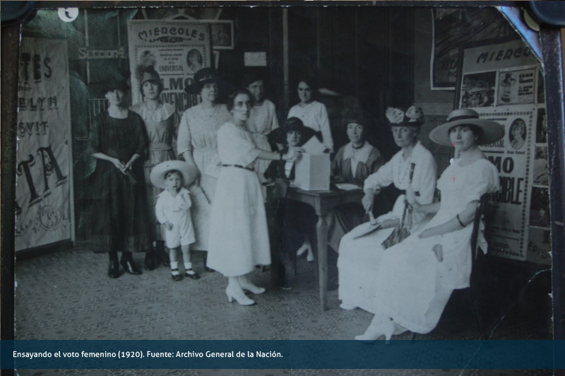 Ensayando el voto femenino (1920). 