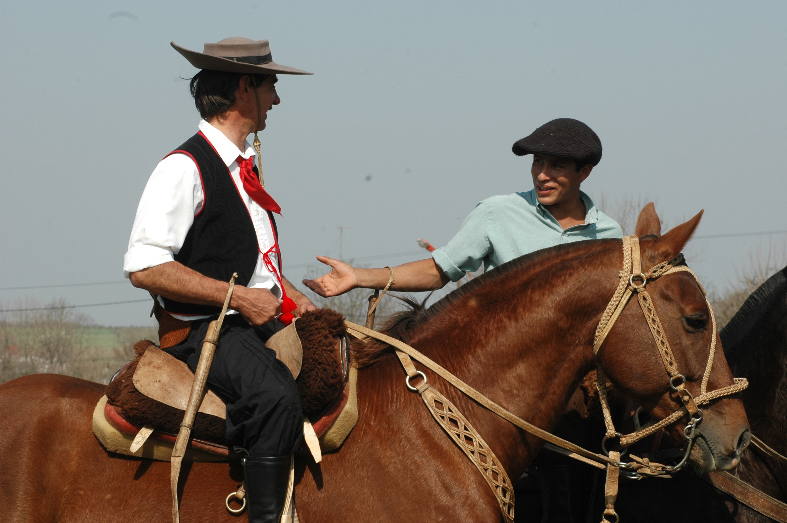 Gauchos a caballo en Entre Ríos