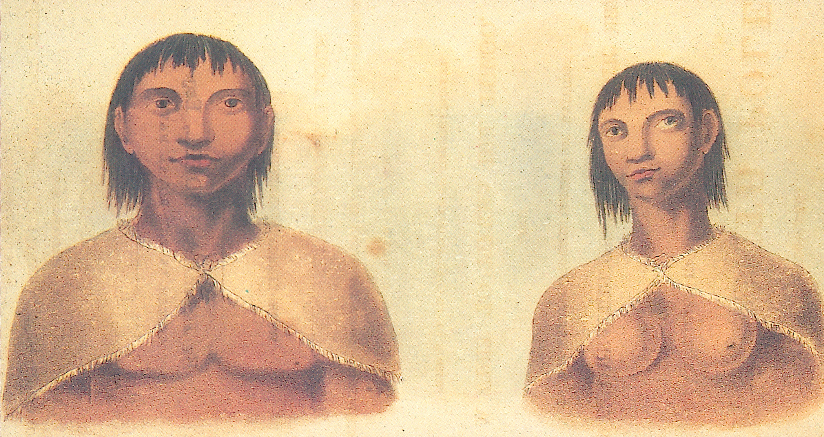 Hombre y mujer fueguinos