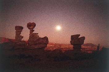 Puesta de sol en Ischigualasto