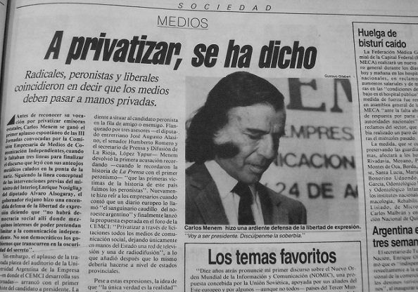 A privatizar, se ha dicho