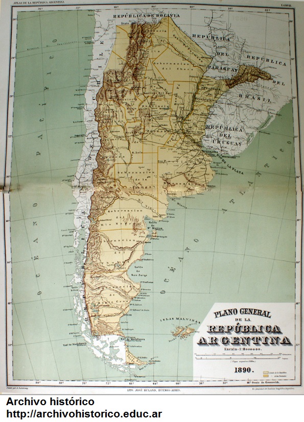 La Argentina en 1890