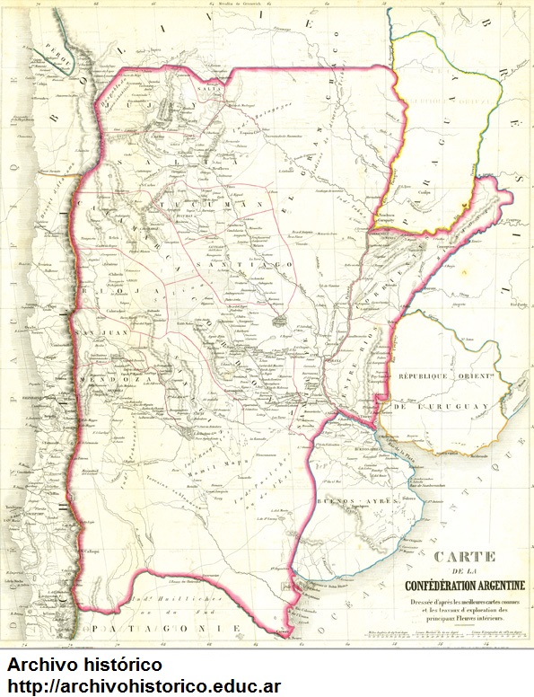 Confederación Argentina y Buenos Aires en 1858