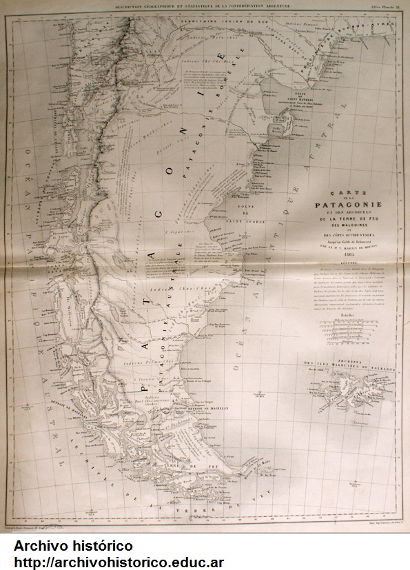 Patagonia en 1865