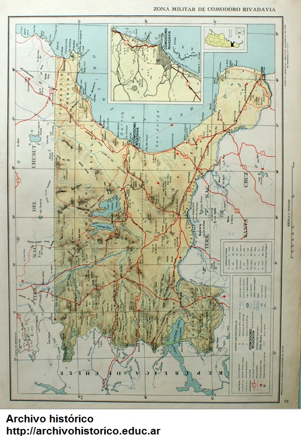 Zona militar de Comodoro Rivadavia en 1954