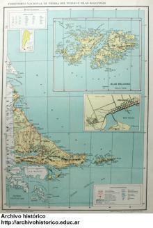 Tierra del Fuego e Islas Malvinas en 1954