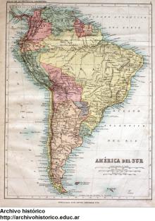 Sudamérica en 1888
