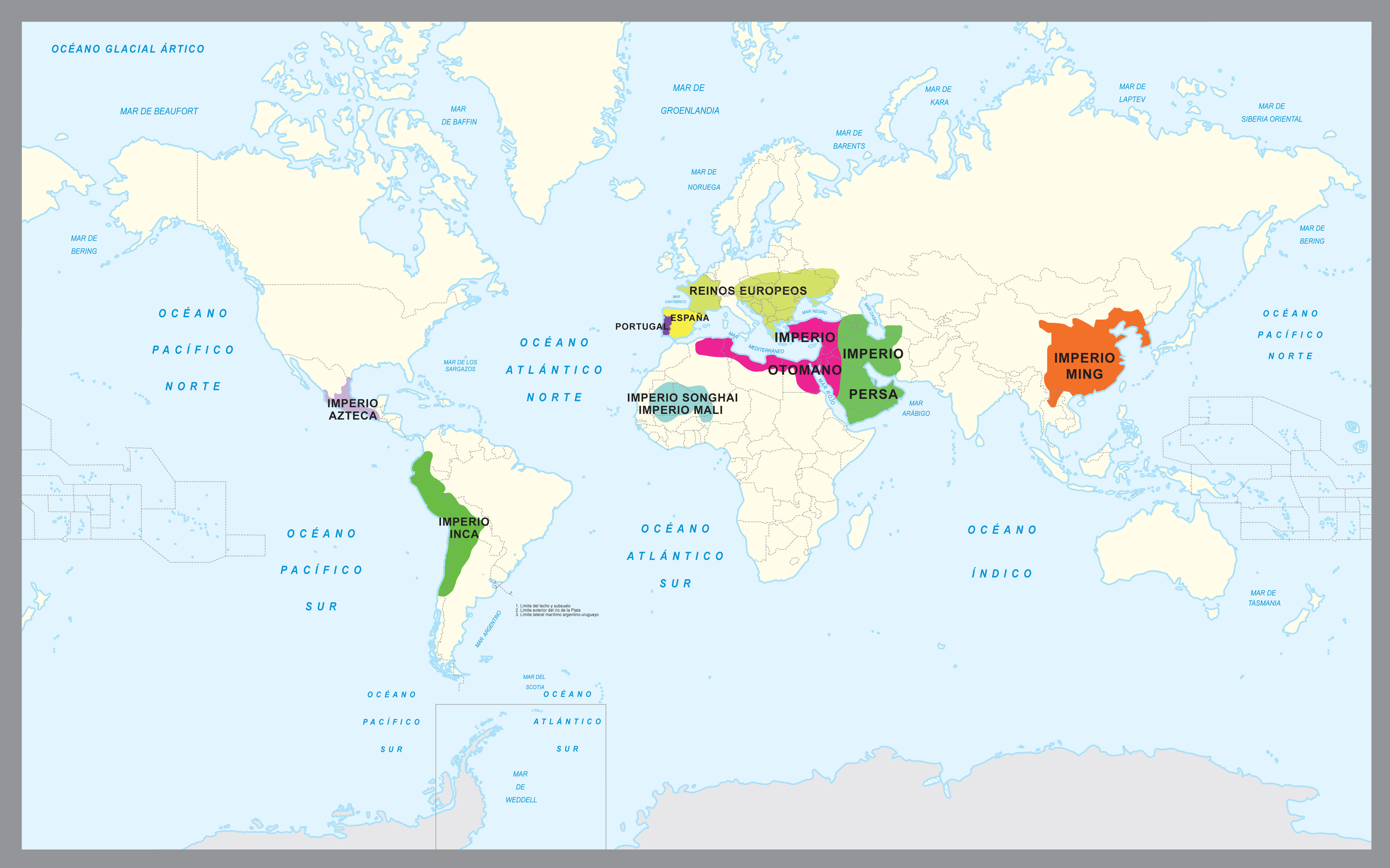Mapa Histórico Grandes Civilizaciones