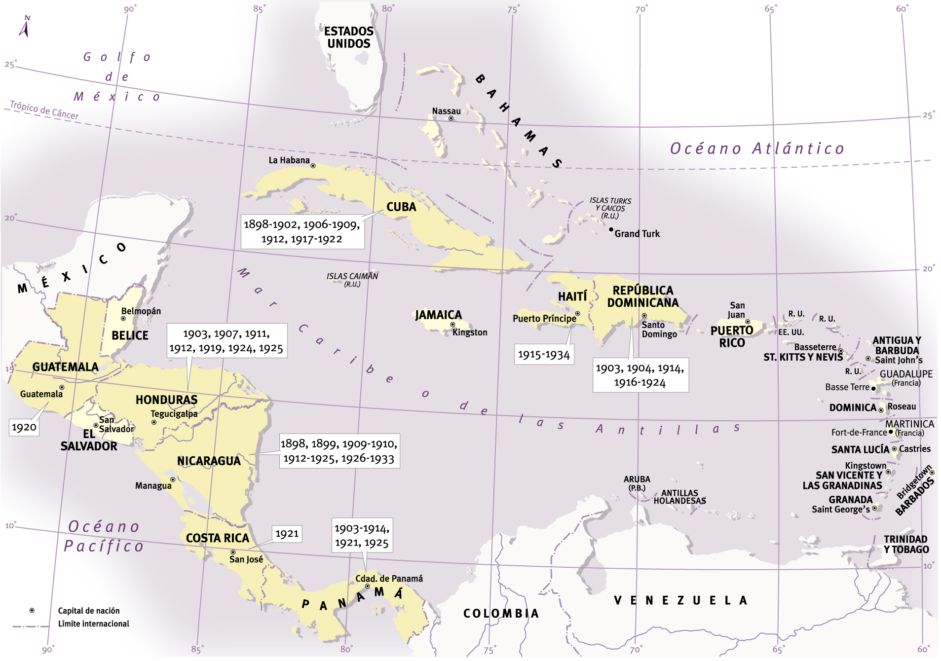 Intervenciones militares de los Estados Unidos en el Caribe y en América Central: 1898-1934