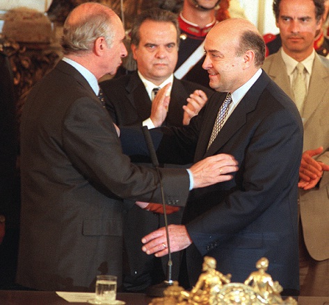 Cavallo ministro de economía de la Alianza, 2001.