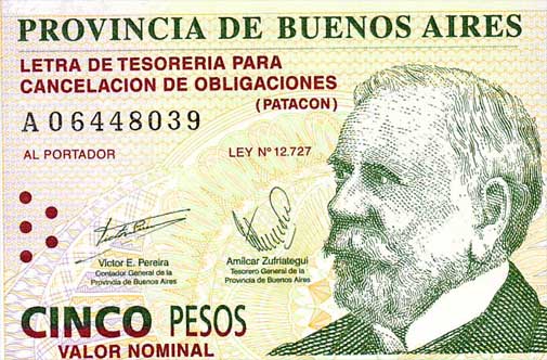 Billete de 5 patacones