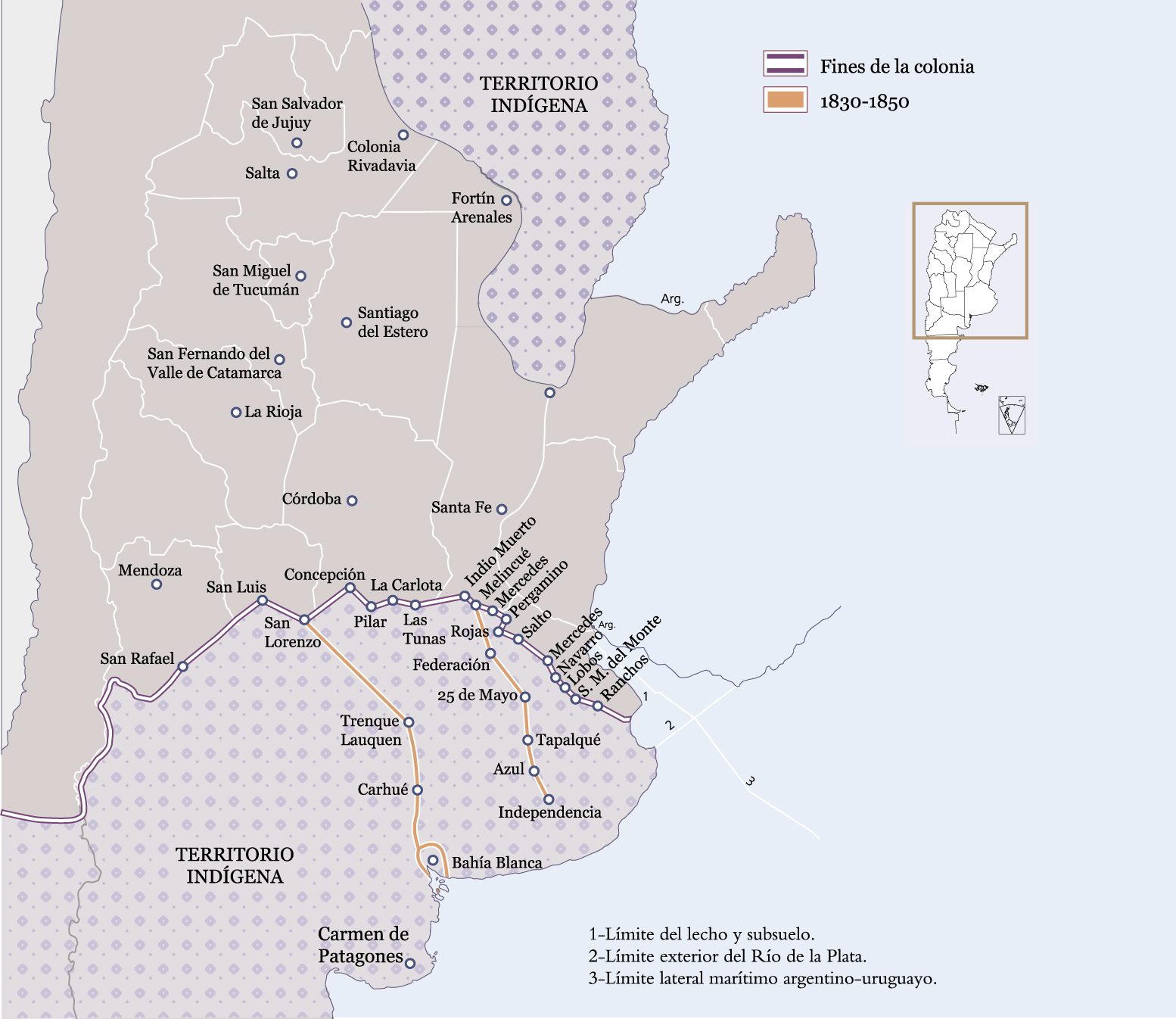 El avance de la frontera con el indígena