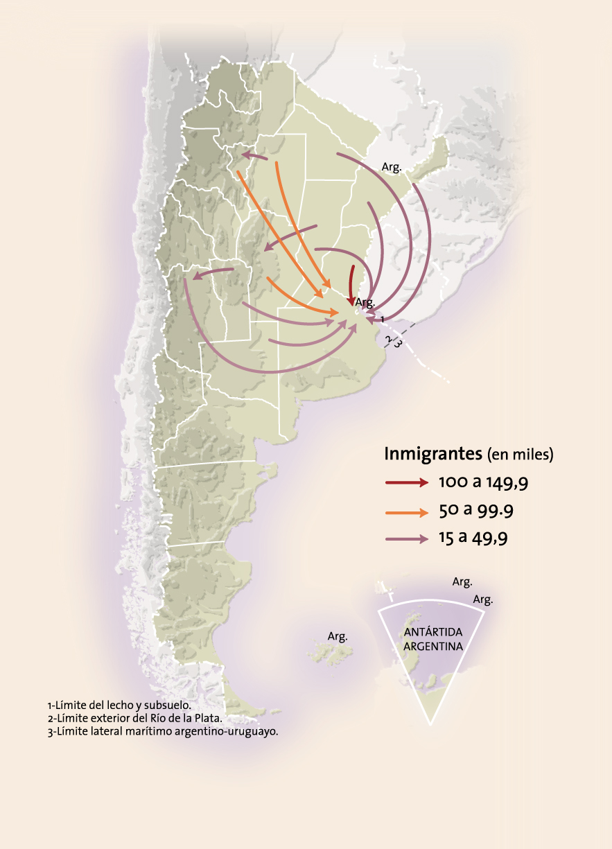 La Argentina: corrientes migratorias interprovinciales (1947-1960)