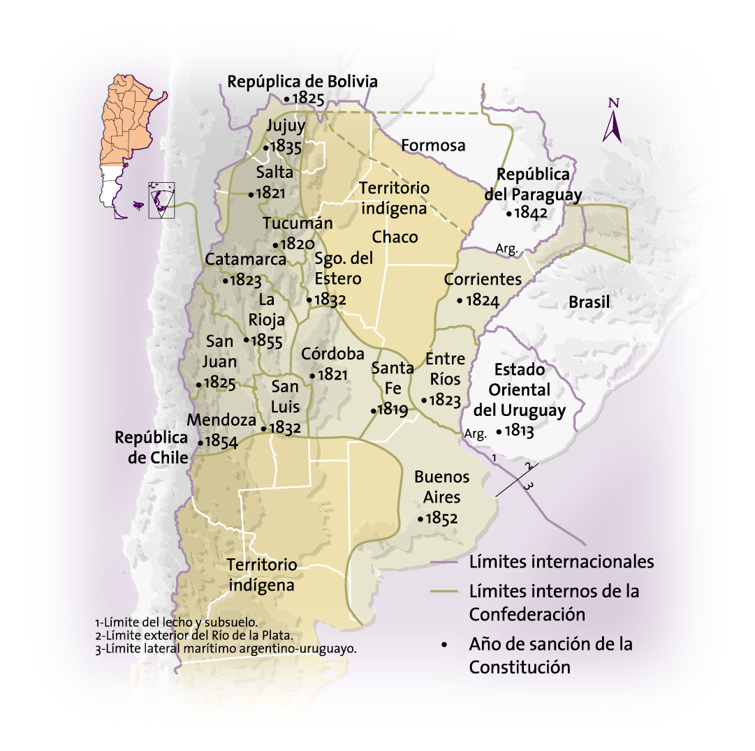 El territorio rioplatense y las constituciones provinciales en la primera mitad del siglo XIX