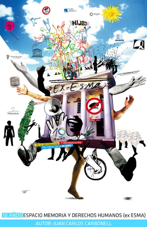 Afiche de Juan Carlos Carbonell, ganador del concurso del Espacio Memoria