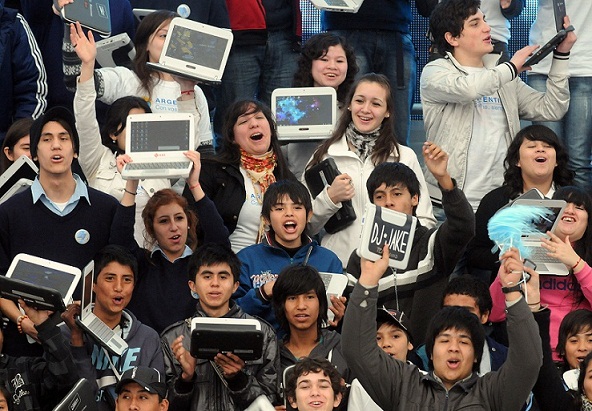 Las netbooks en Tecnópolis