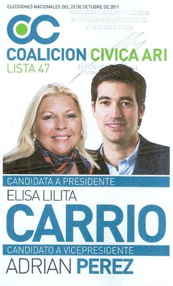 Boleta electoral de la Coalición Cívica