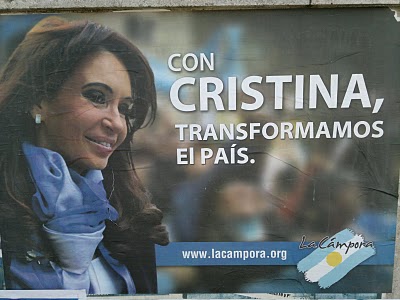 Afiche de campaña de Cristina Fernández de Kirchner
