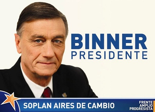 Afiche de campaña de Hermes Binner