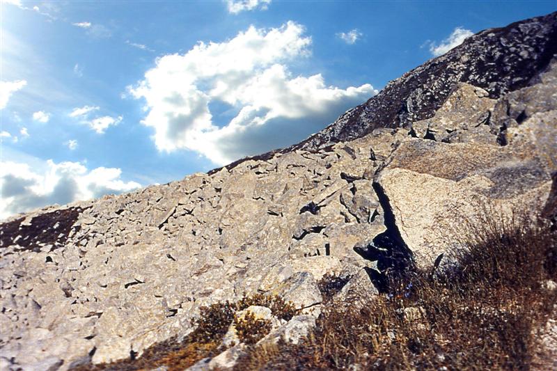 Erosión en la alta montaña