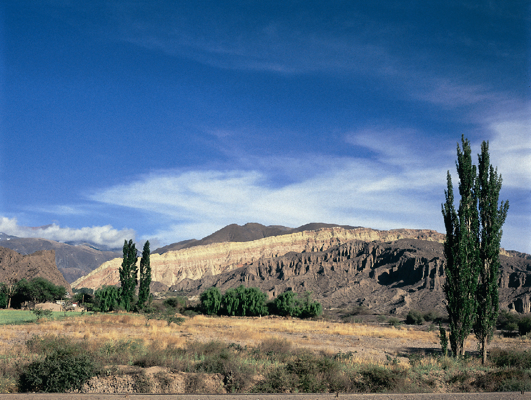Paisaje de quebrada, en Jujuy