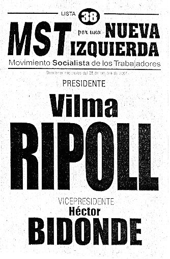 Boleta electoral de Ripoll-Bidonde