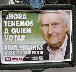 Afiche de la campaña de Fernando «Pino» Solanas