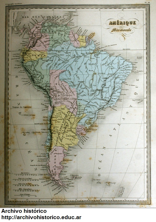 América meridional en 1853